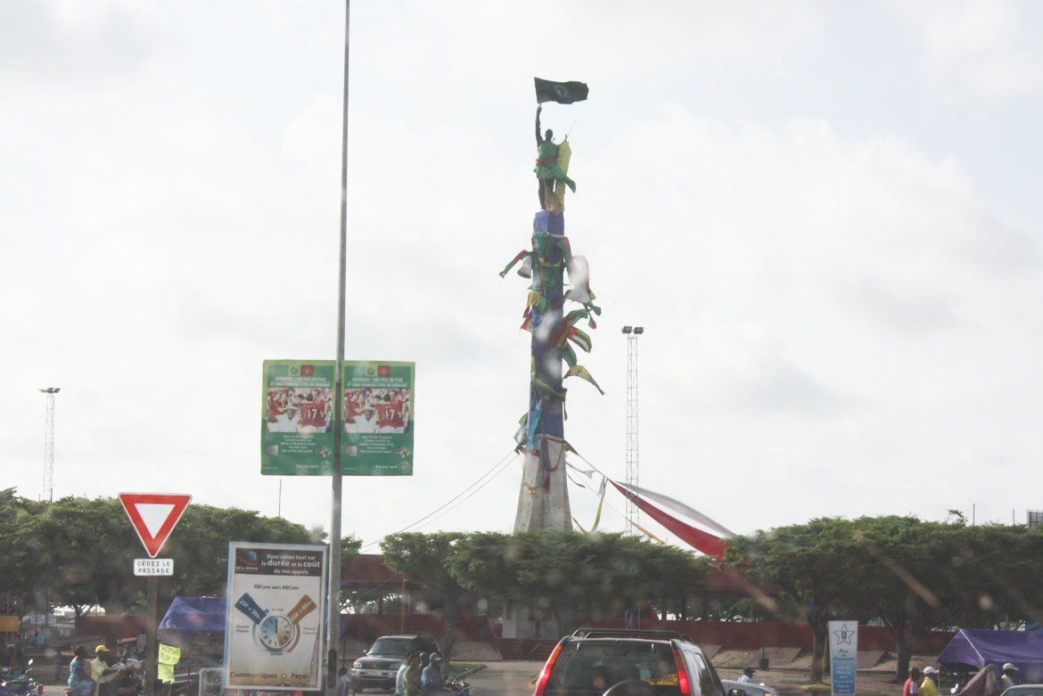 La Place de l'Etoile Rouge à Cotonou au Bénin.