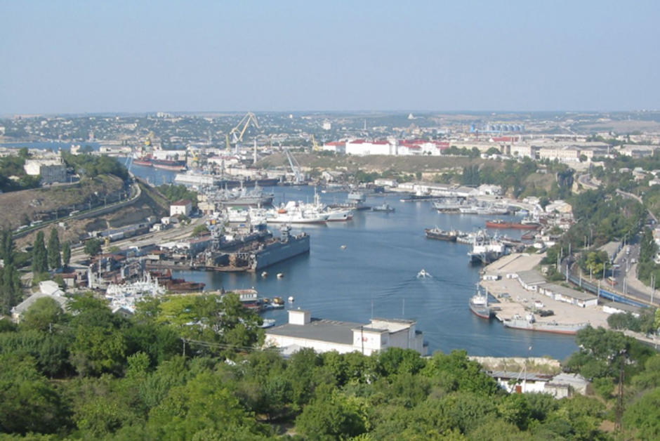 Partial view of the city of Sevastopol
