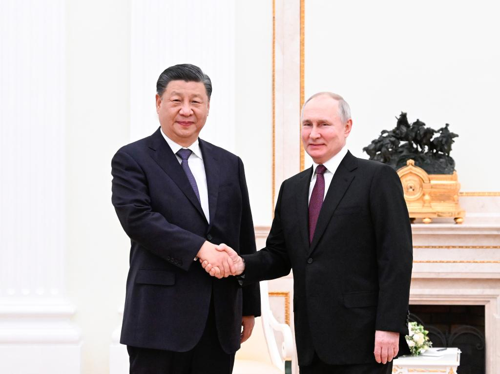 The President of Russia, Valdimir Putin with his Chinese counterpart, Xi Jinping.