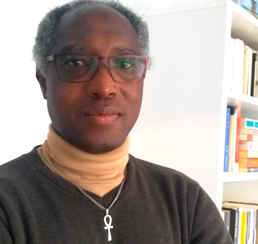 Marcus Boni Teiga, Writer-Nubiologist, author of Dictionary of ancient Egyptian concepts: the indelible evidence from A to Z that the ancient Egyptians were Black people from Africa, Editions Complicités, Paris, 2021