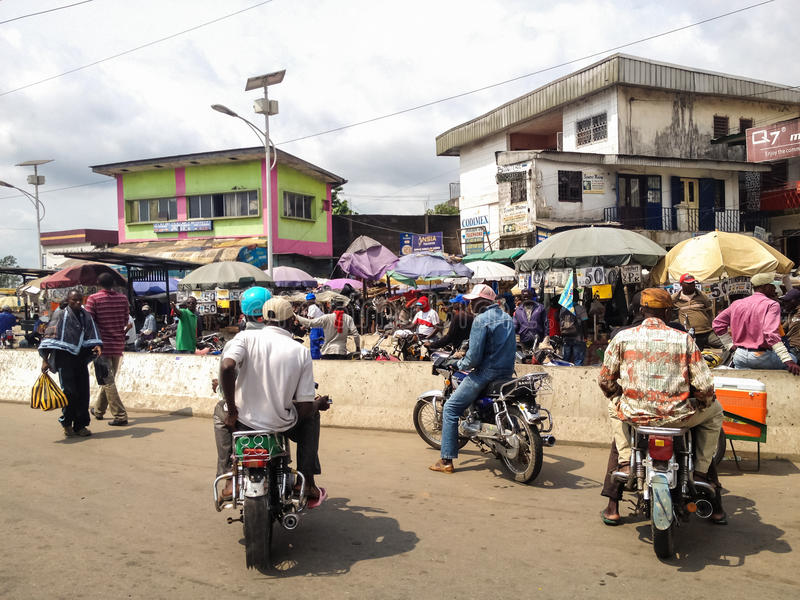 Ville de Douala au Cameroun.