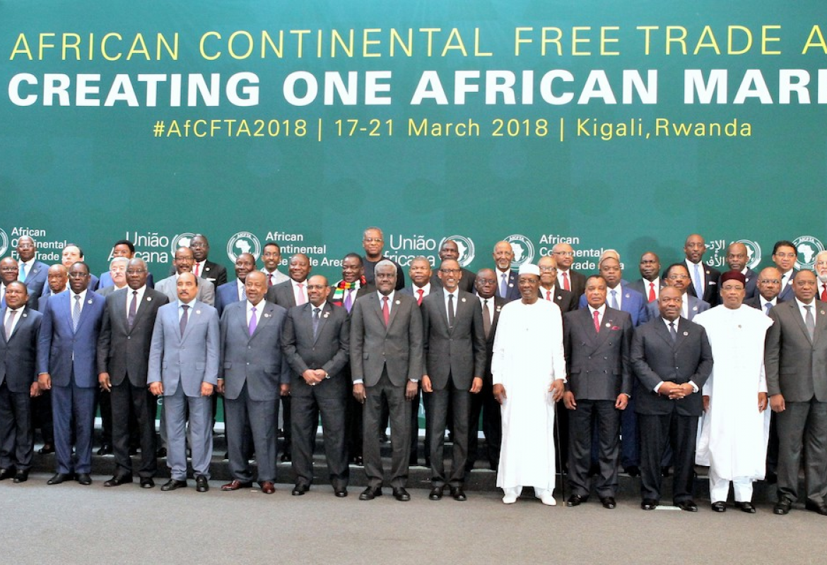 Lors du Sommet de L'Union africaine à Kigali au Rwanda