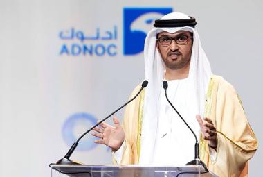 Sultan al-Jaber, ministre de l'Industrie des Émirats arabes unis, patron d'une compagnie pétrolière nationale et président de la COP 28 à Dubai