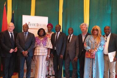 Vue d'ensemble lors de la présentation d'Africallia 2022 à l'Ambassade du Burkina Faso à Paris.